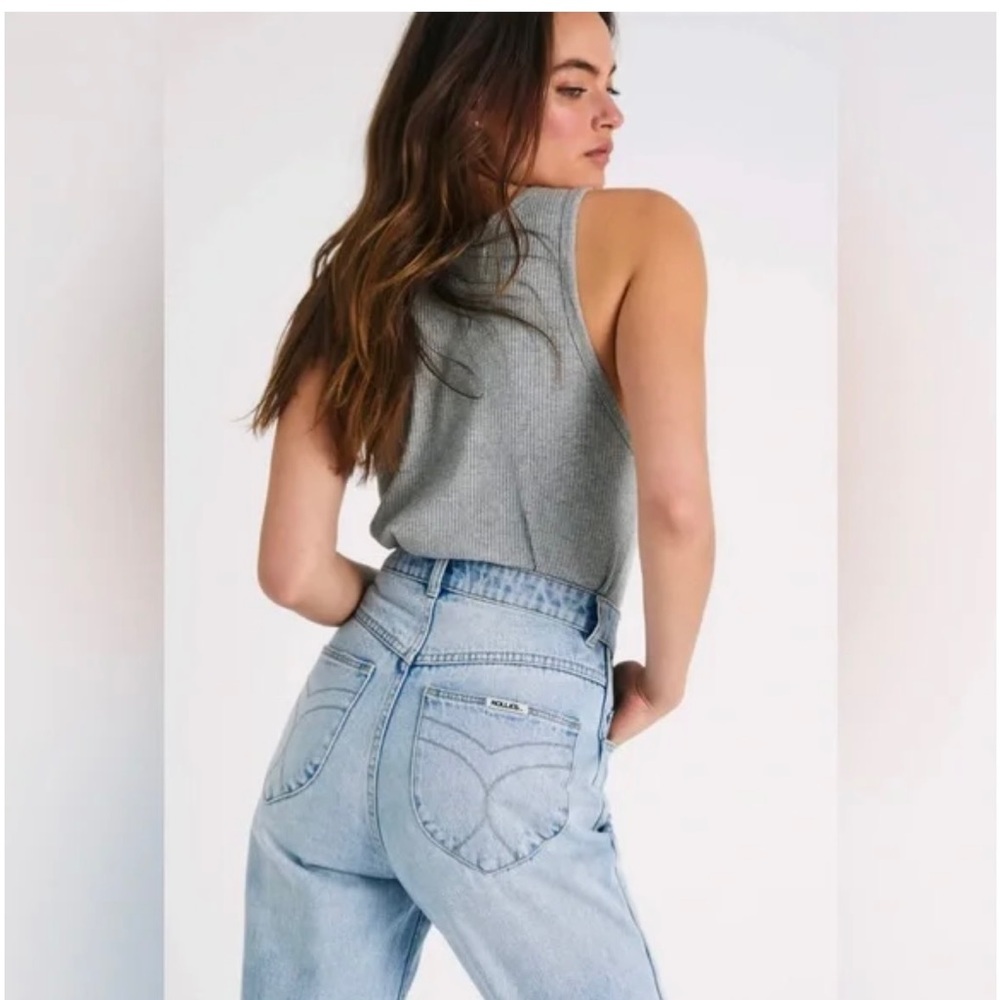 Rolla's Elle Super High Rise Relaxed Jeans NWT - Picture 3 of 8